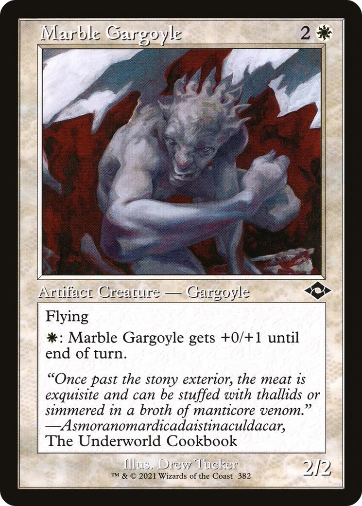 Marble Gargoyle (Retro Frame)
