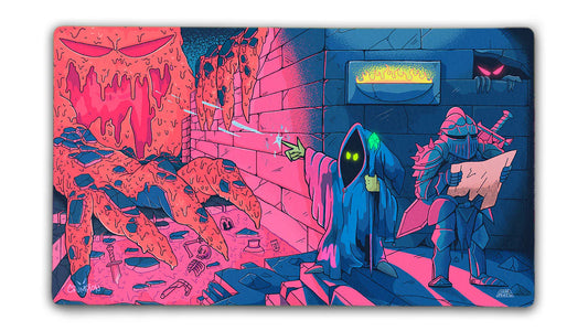 No Time for Maps playmat -- 3mm Premium stitched w/ drawstring bag