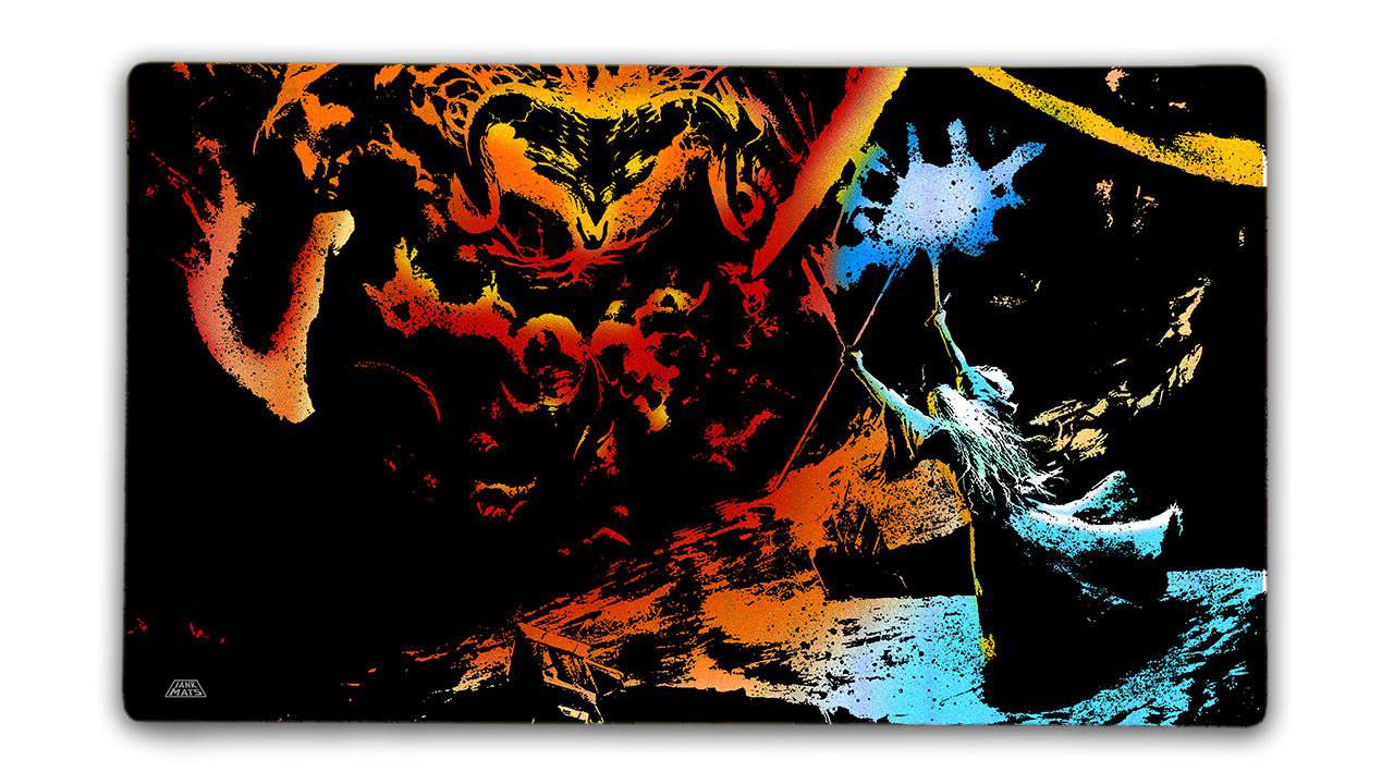 The Last Stand playmat -- 3mm Premium stitched w/ drawstring bag