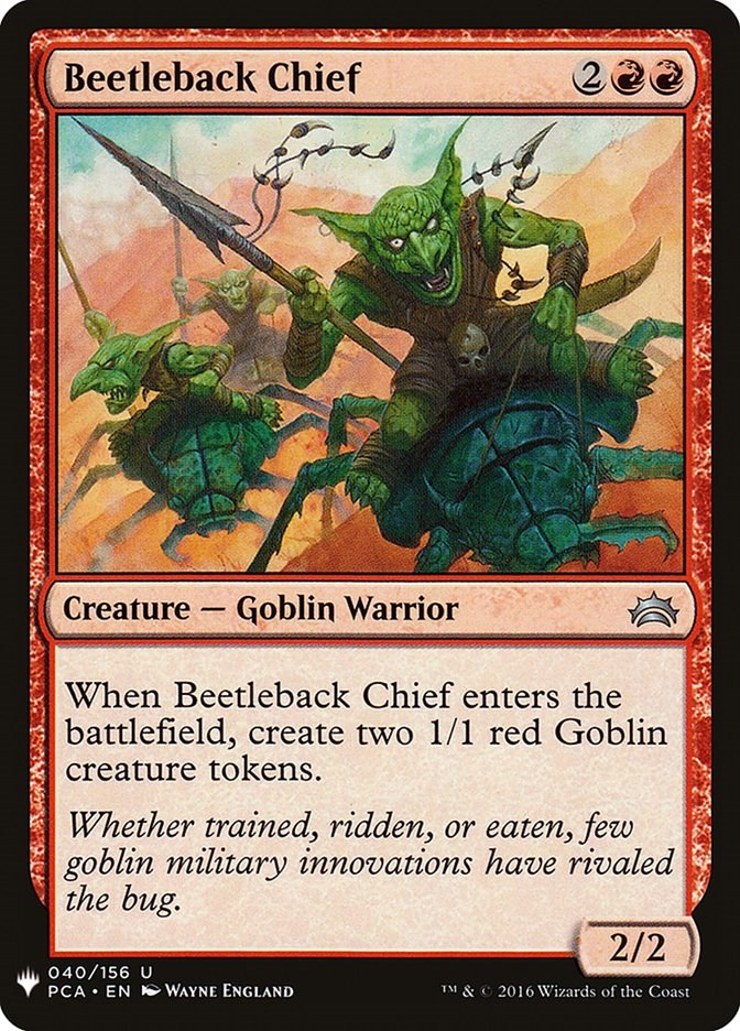 Beetleback Chief [LIST - 40]