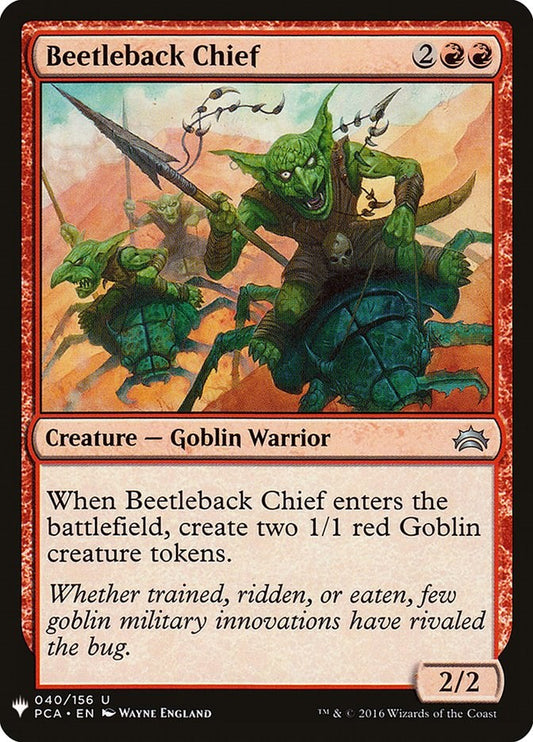 Beetleback Chief [LIST - 40]
