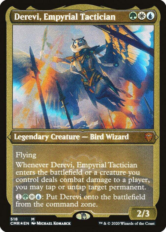 Derevi, Empyrial Tactician (Foil Etched) [CMR - 518]