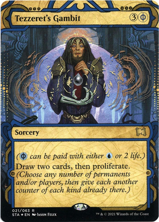 Tezzeret's Gambit (Foil Etched) [STA - 21]