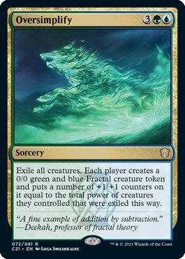 Oversimplify [C21 - 72]