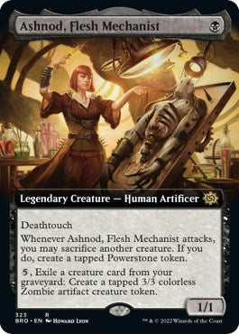 Ashnod, Flesh Mechanist (Extended Art) [BRO - 323]