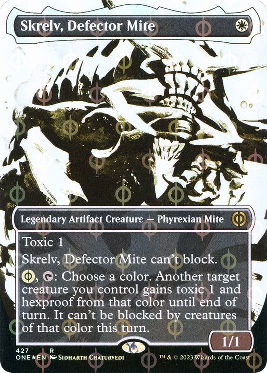 Skrelv, Defector Mite (Showcase) (Step-and-Compleat Foil) [ONE - 427]