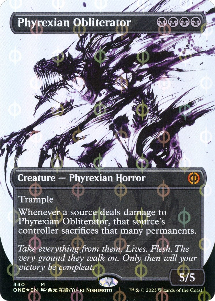 Phyrexian Obliterator (Showcase) (Step-and-Compleat Foil) [ONE - 440]