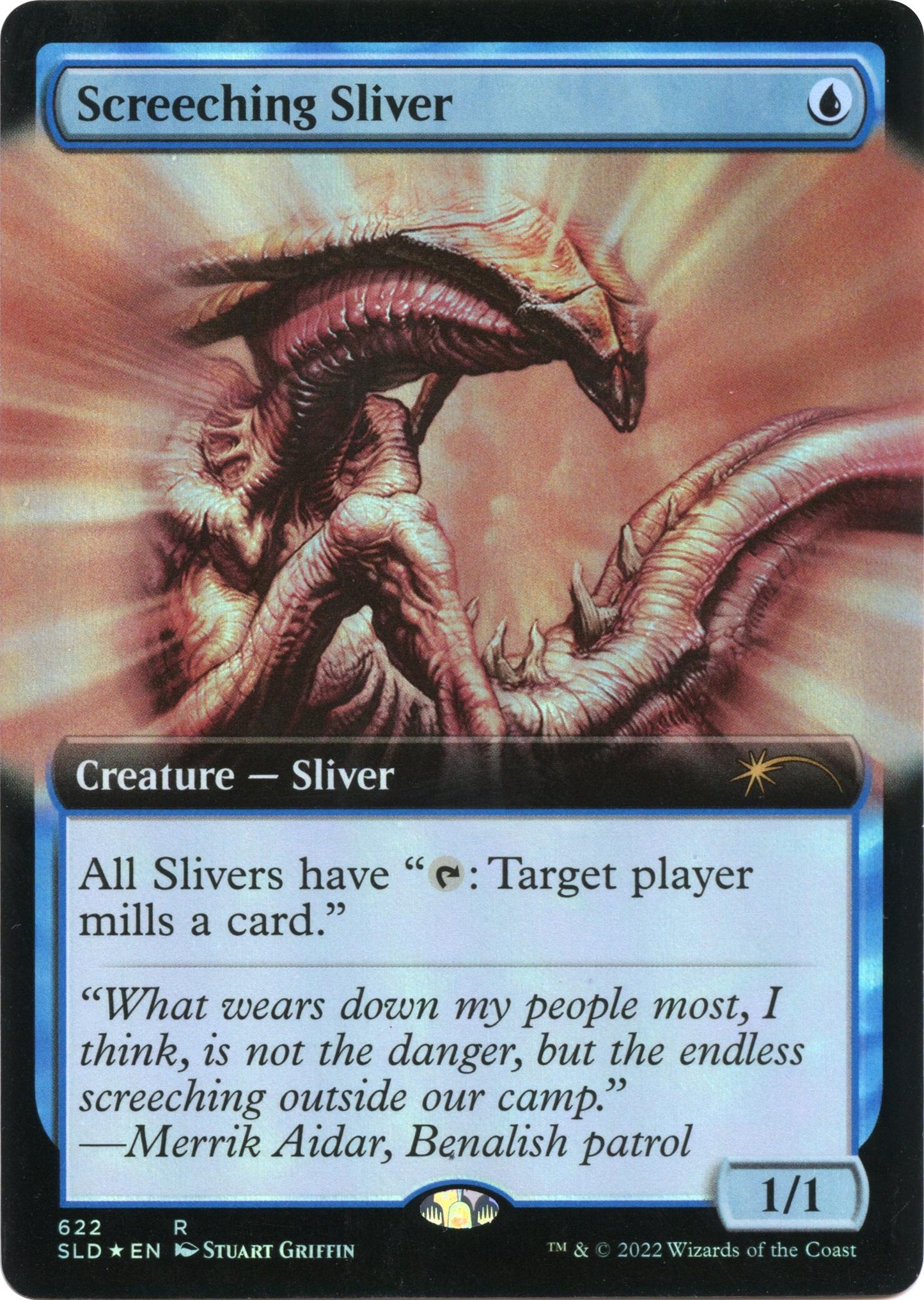 Screeching Sliver (Extended Art) [SLD - 622]