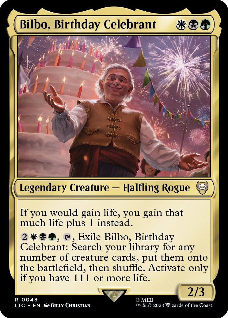 Bilbo, Birthday Celebrant [LTC - 48]