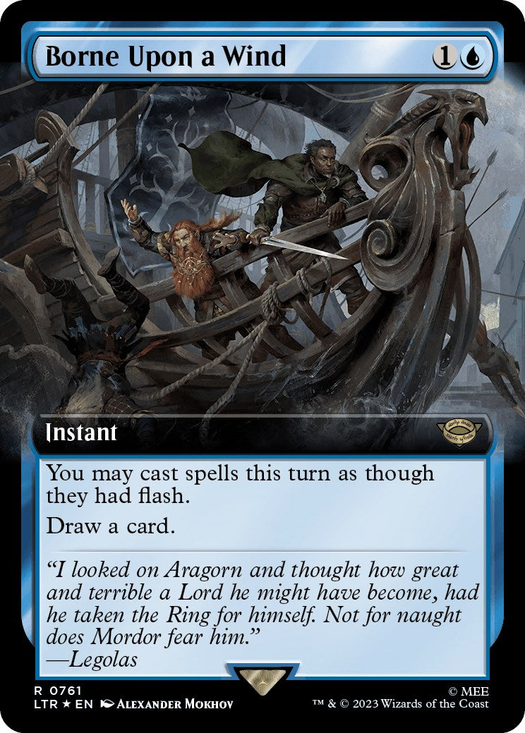 Borne Upon a Wind (Extended Art) (Surge Foil) [LTR - 761]
