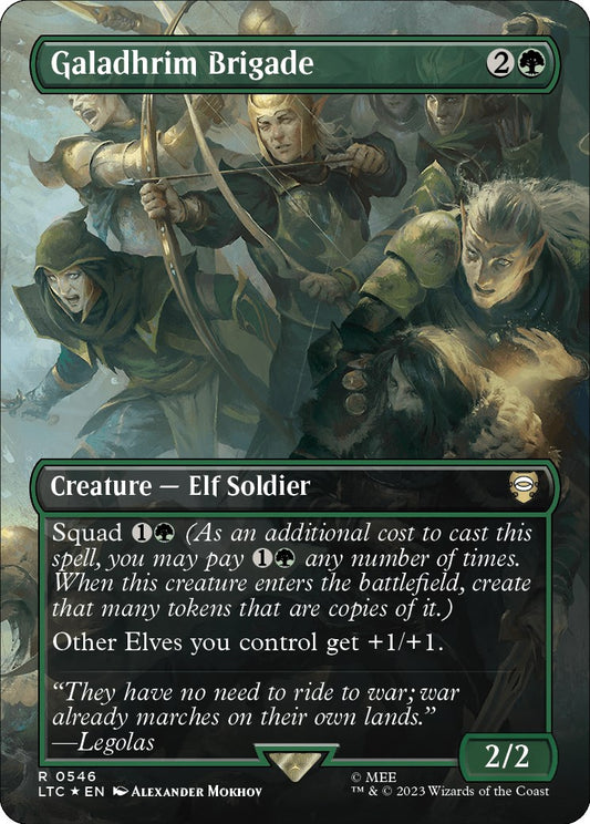 Galadhrim Brigade (Borderless) (Surge Foil) [LTC - 546]
