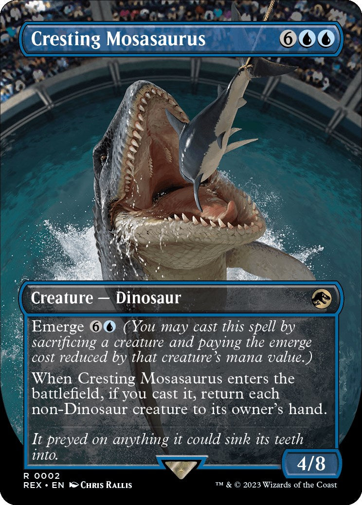 Cresting Mosasaurus (Borderless) [REX - 2]