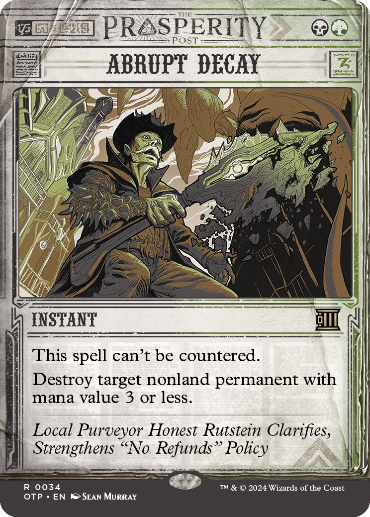 Abrupt Decay [OTP - 34]