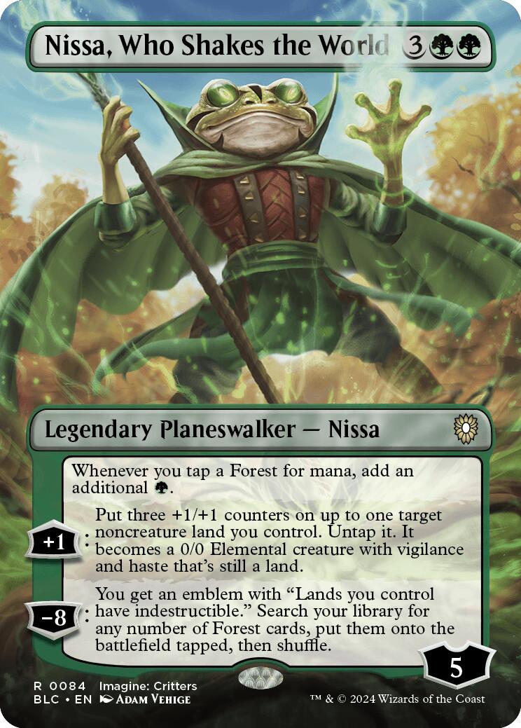 Nissa, Who Shakes the World (Borderless) [BLC - 84]
