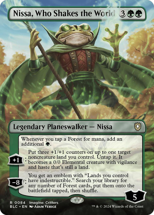Nissa, Who Shakes the World (Borderless) [BLC - 84]