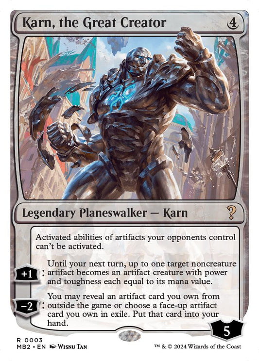 Karn, the Great Creator (White Border) [MB2 - 3]