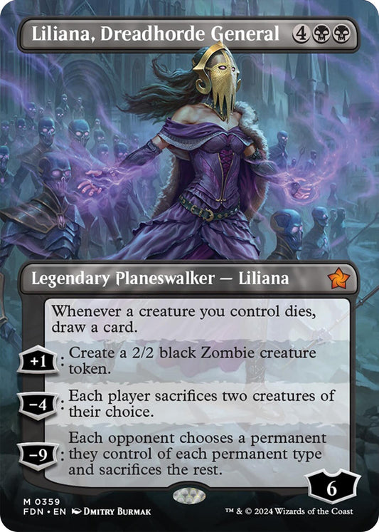 Liliana, Dreadhorde General (Borderless) [FDN - 359]