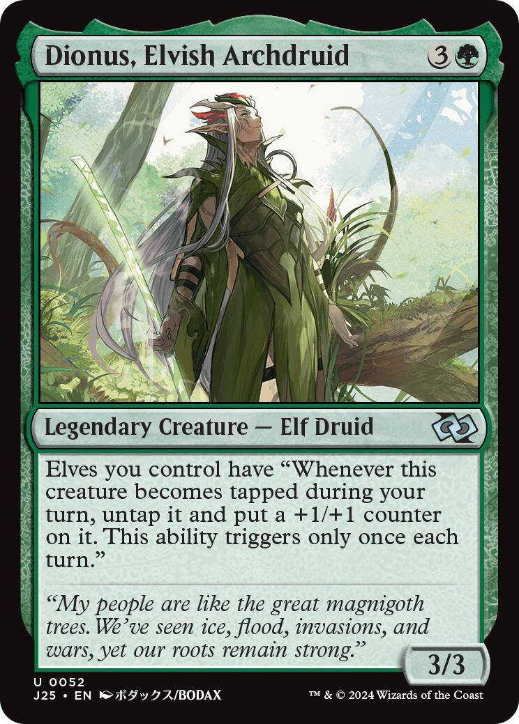 Dionus, Elvish Archdruid (Anime) [J25 - 52]