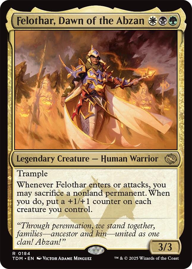 Felothar, Dawn of the Abzan [TDM - 184]