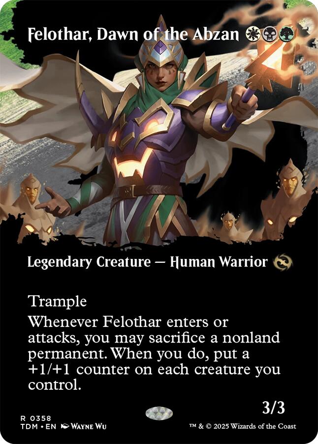 Felothar, Dawn of the Abzan (Borderless) [TDM - 358]