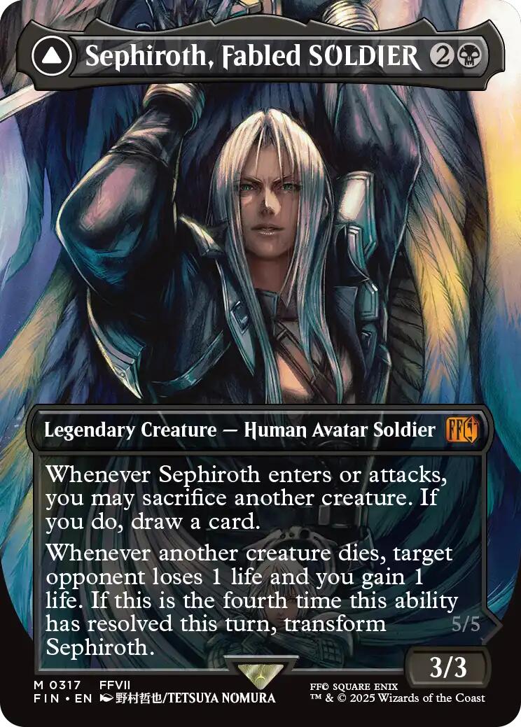 Sephiroth, Fabled SOLDIER (Borderless) (0317) [FIN - 317]