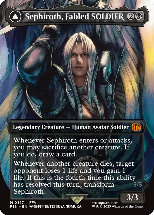 Sephiroth, Fabled SOLDIER (Borderless) (0317) [FIN - 317]