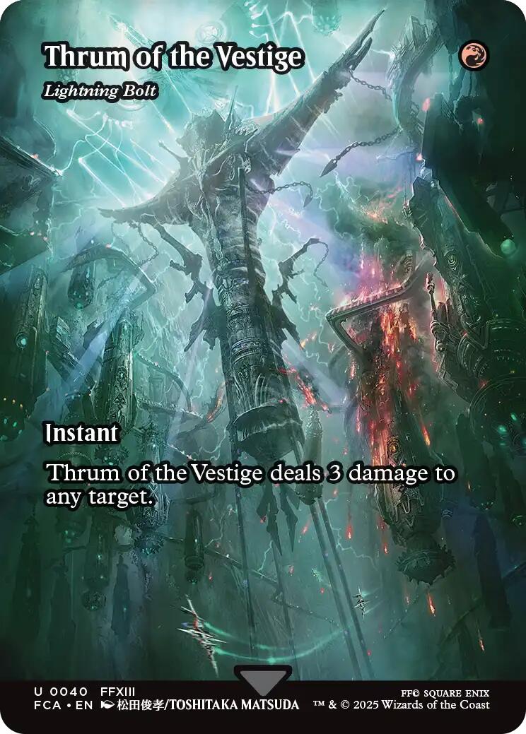 Thrum of the Vestige - Lightning Bolt (Showcase) [FCA - 40]