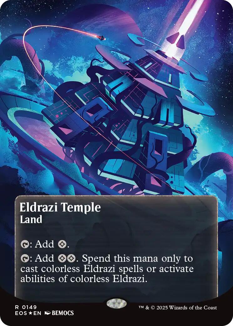 Eldrazi Temple (0149) (Borderless) (Galaxy Foil) [EOS - 149]