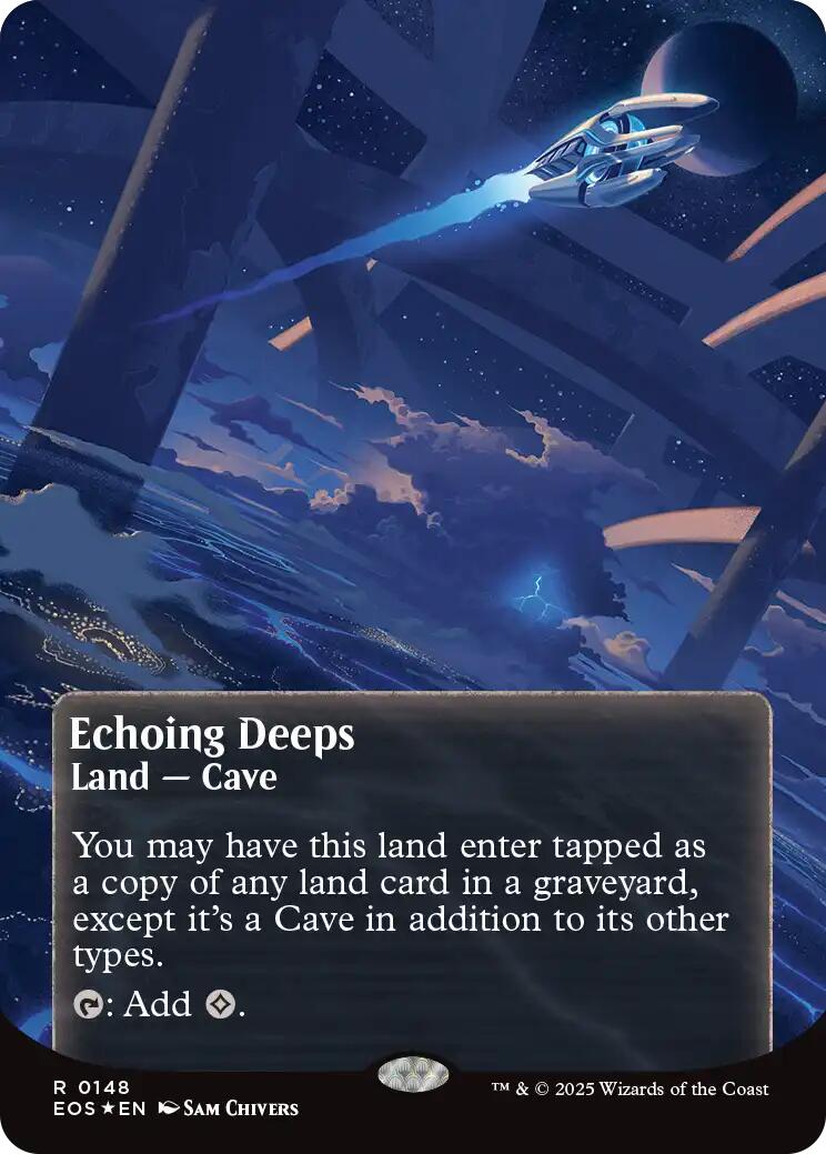Echoing Deeps (0148) (Borderless) (Galaxy Foil) [EOS - 148]