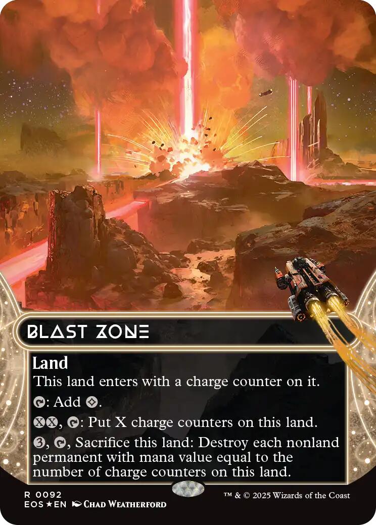 Blast Zone (0092) (Borderless) (Galaxy Foil) [EOS - 92]