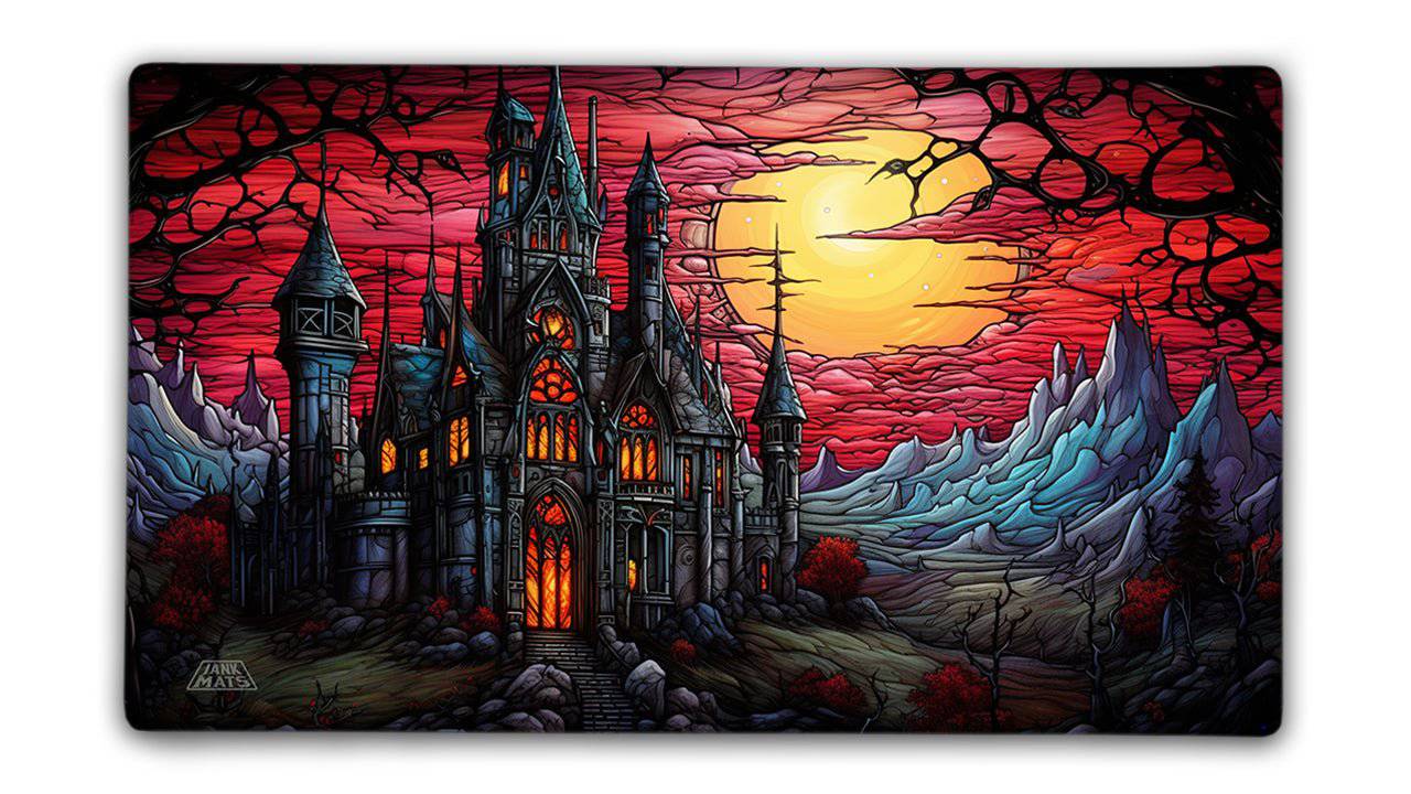 Haunted Mansion playmat -- 3mm Premium stitched w/ drawstring bag