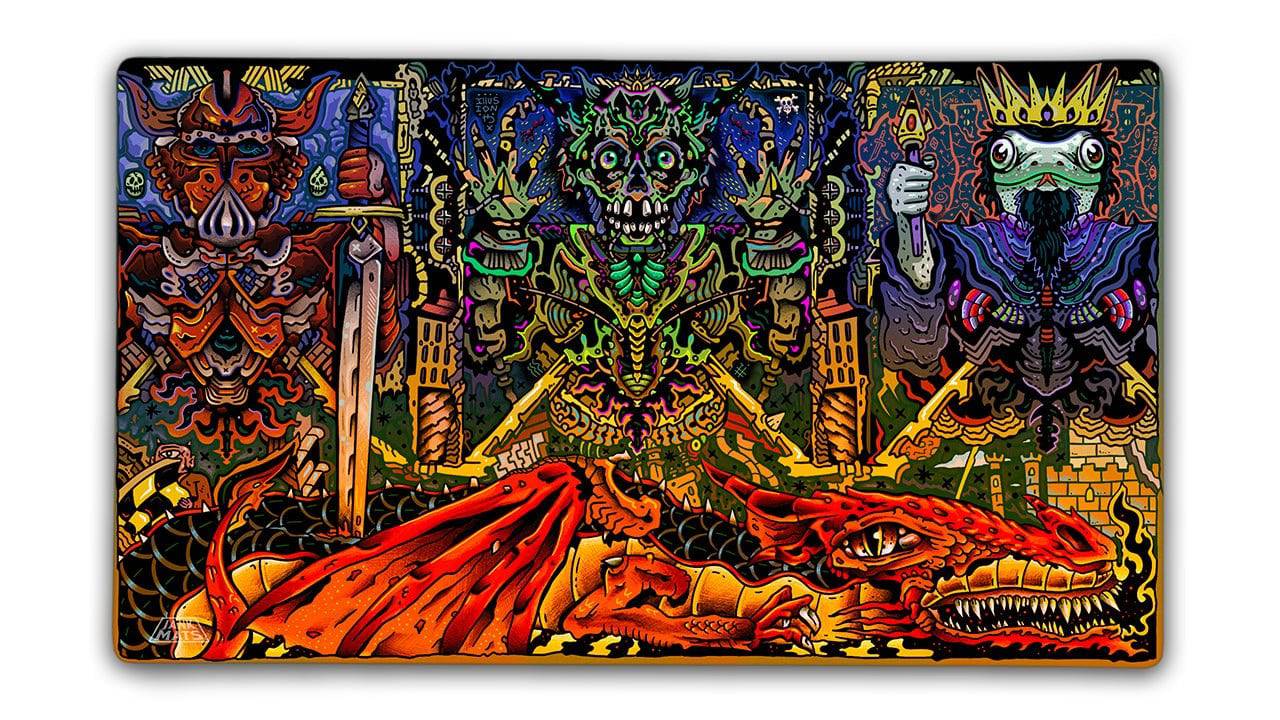 Snake King playmat -- 3mm premium stitched w/ drawstring bag
