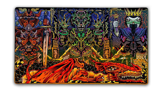Snake King playmat -- 3mm premium stitched w/ drawstring bag